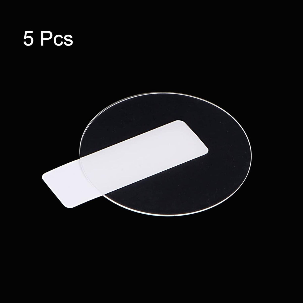 Five clear tempered glass watch screen protector films, 35mm