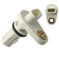 Crankshaft position sensor with white electrical connector and gold terminal plate