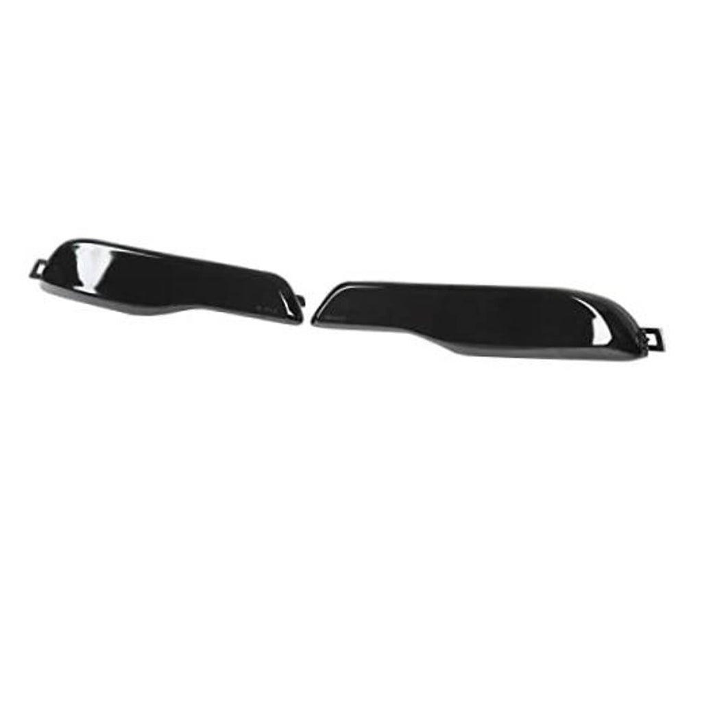 Smoky black rear bumper reflector lenses, left and right with side tabs
