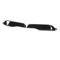 Smoky black rear bumper reflector lenses, left and right with side tabs