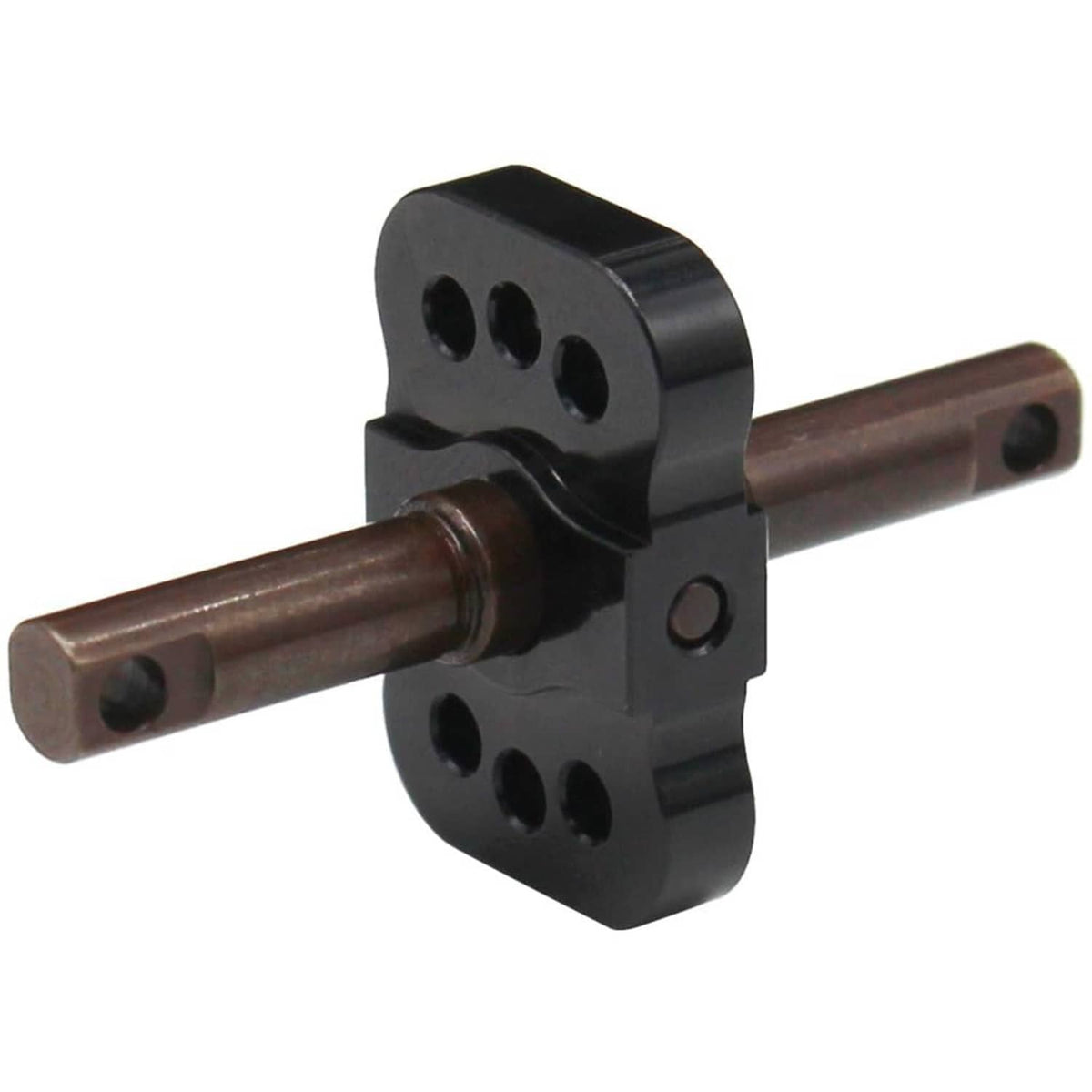 Black differential spool locker with steel axle shafts and mounting holes