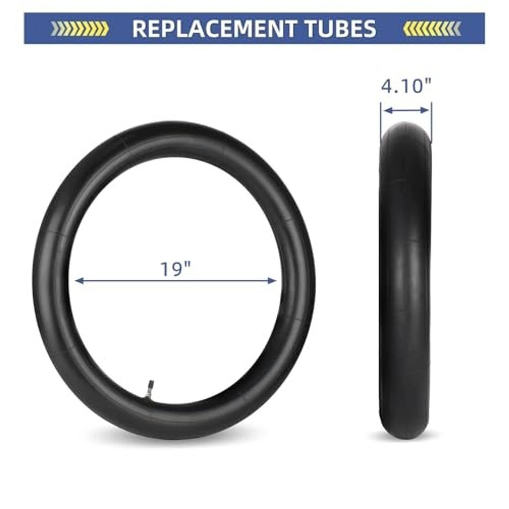 Motorcycle inner tube, black butyl tube with 19 in length and 4.10 in width