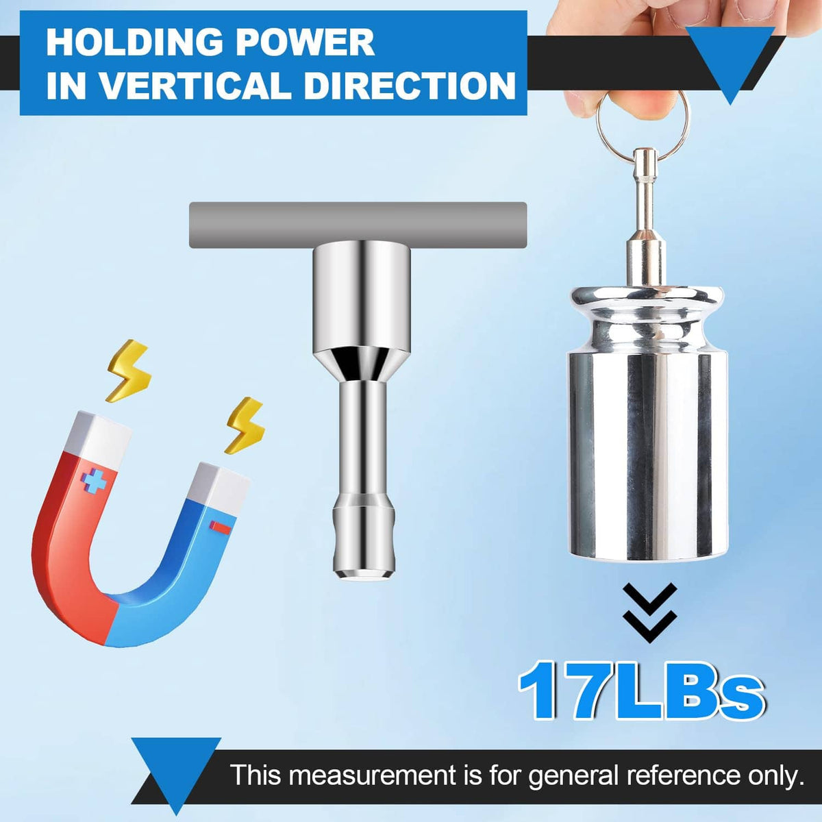 Stainless steel keychain magnet with metal key ring and cylindrical magnet body