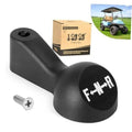 Black forward/neutral/reverse golf cart shifter handle with F-N-R knob and mounting screw