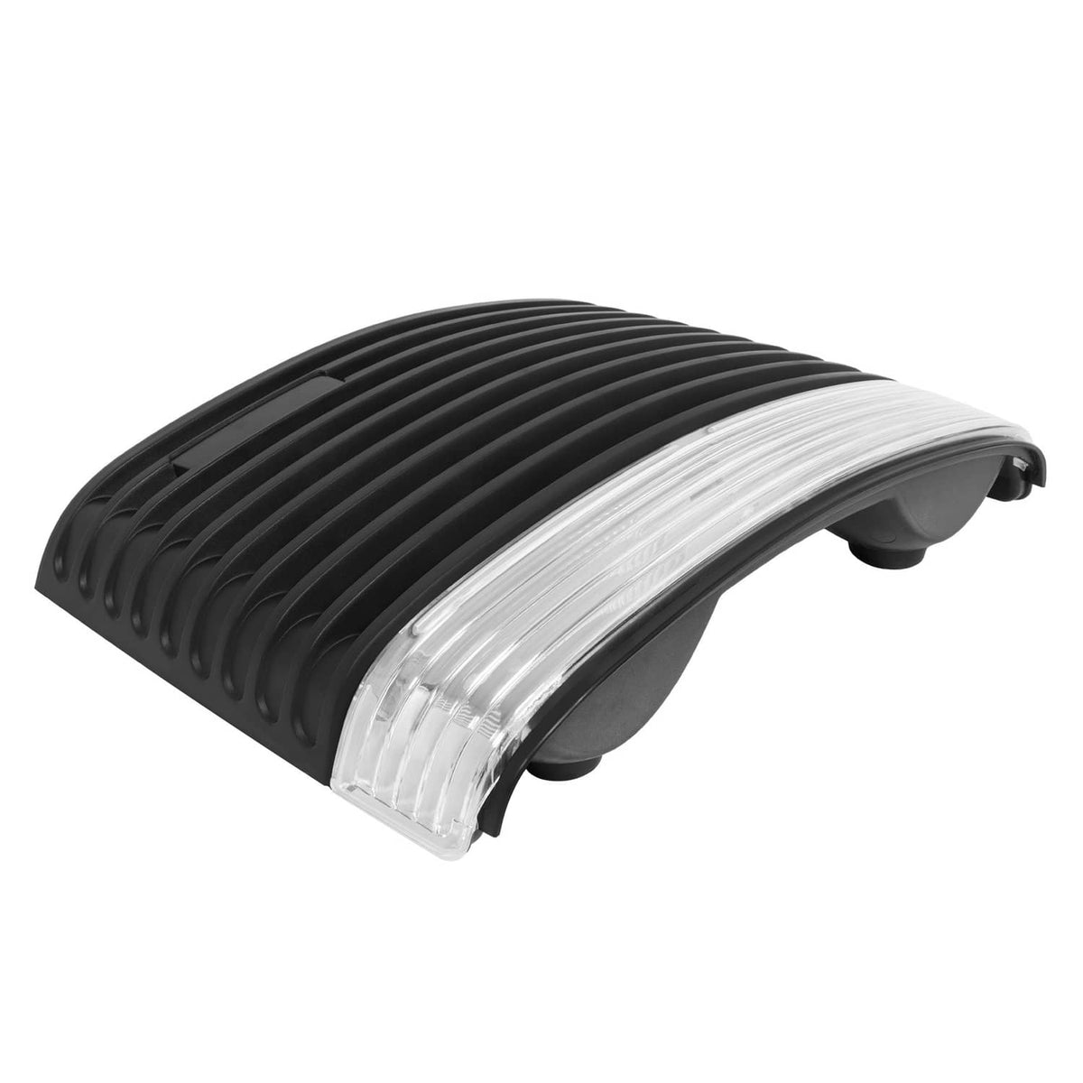 Front hood grille with headlight lens, black top grille with clear light lens