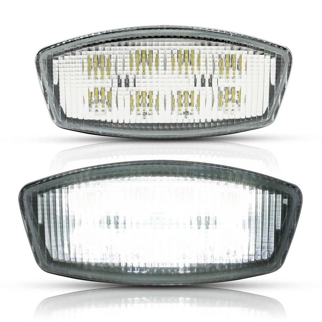 LED cab roof marker light, oval clear lens with LED array, dark housing