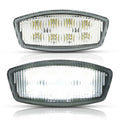 LED cab roof marker light, oval clear lens with LED array, dark housing