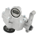 Engine oil pump with gray metal housing, inlet screen, and front gear