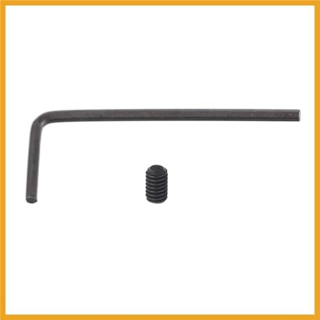 L-shaped hex key wrench and threaded screw insert for exhaust muffler pipe whistle