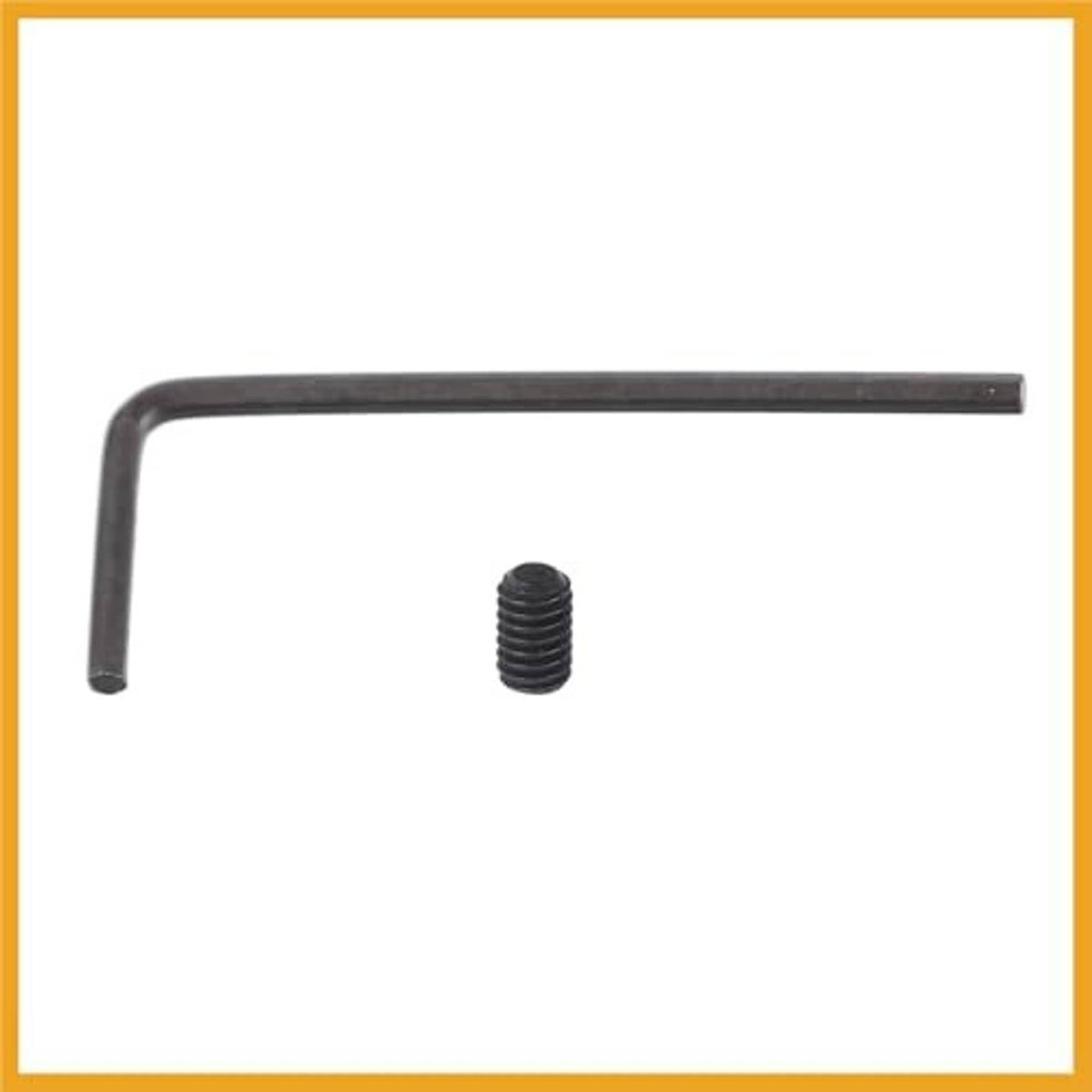 L-shaped hex key wrench and threaded screw insert for exhaust muffler pipe whistle