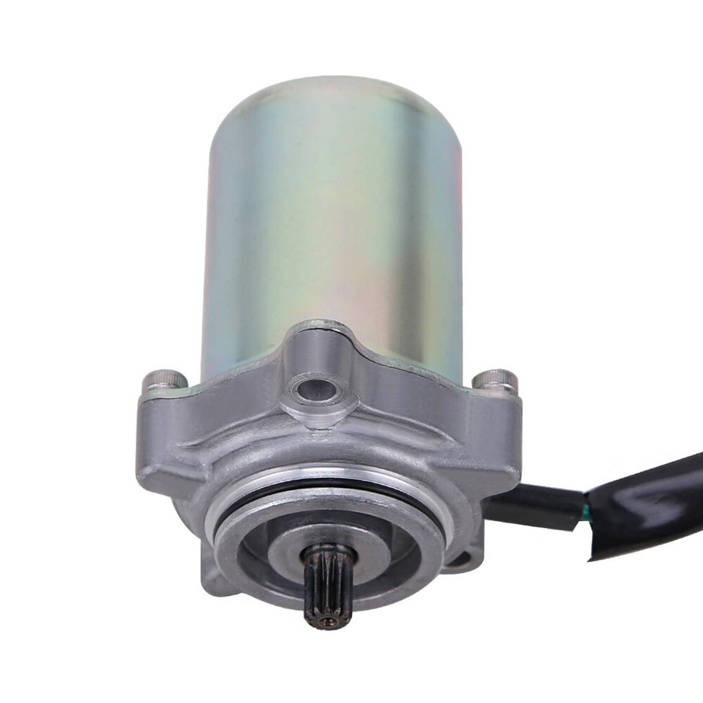 Front view of power shift control motor with metal housing and output shaft