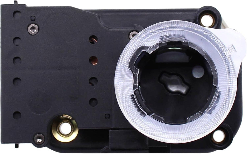Ignition switch lock cylinder assembly front view with round key barrel opening