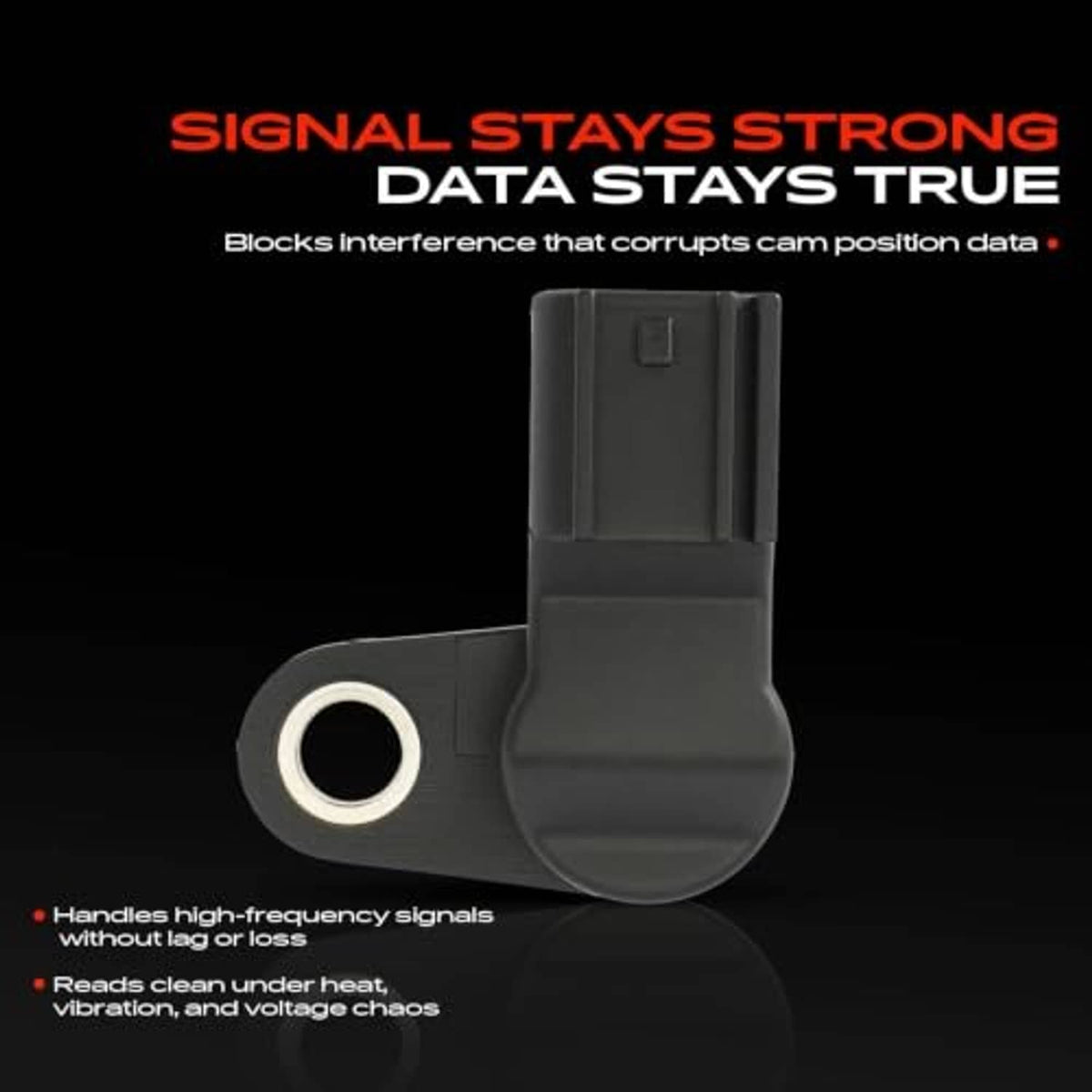 Camshaft position sensor signal interface, gray connector with round electrical contact