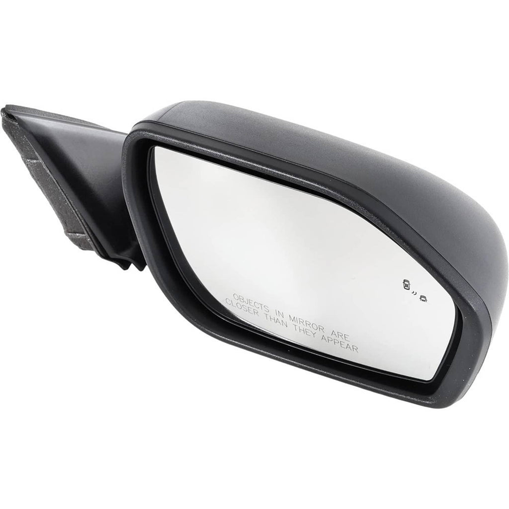 Manual folding side mirror with black frame and clear mirror glass