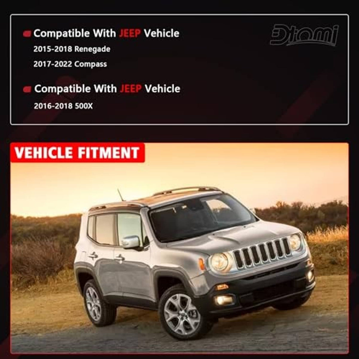 Vehicle fitment graphic for engine coolant reservoir expansion tank