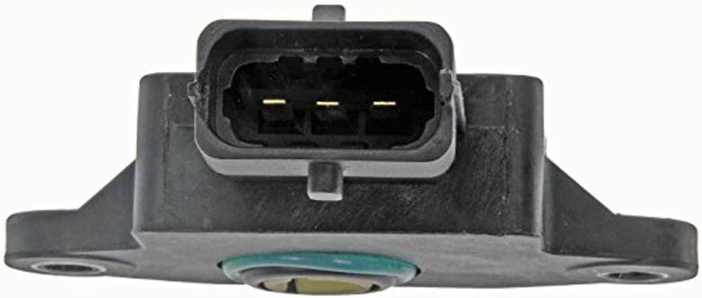 Throttle position sensor with electrical connector and two mounting holes