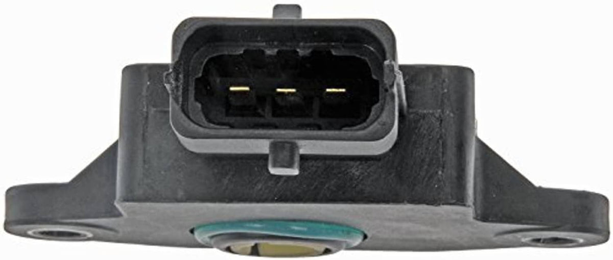 Throttle position sensor with electrical connector and two mounting holes
