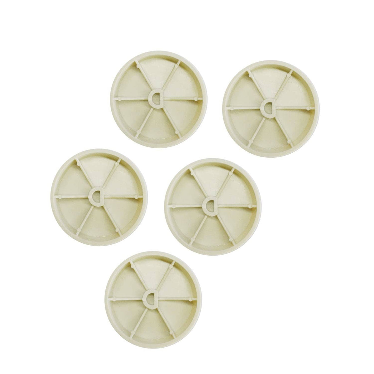 Set of five vented replacement dial caps for baseboard heater thermostat