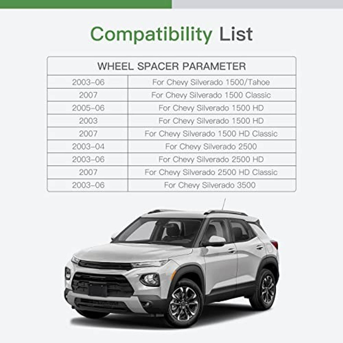 Driver-side mirror glass replacement shown with vehicle compatibility graphic