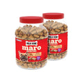 Milk-Bone MaroSnacks bacon flavor dog treats in red tubs, small chew pieces