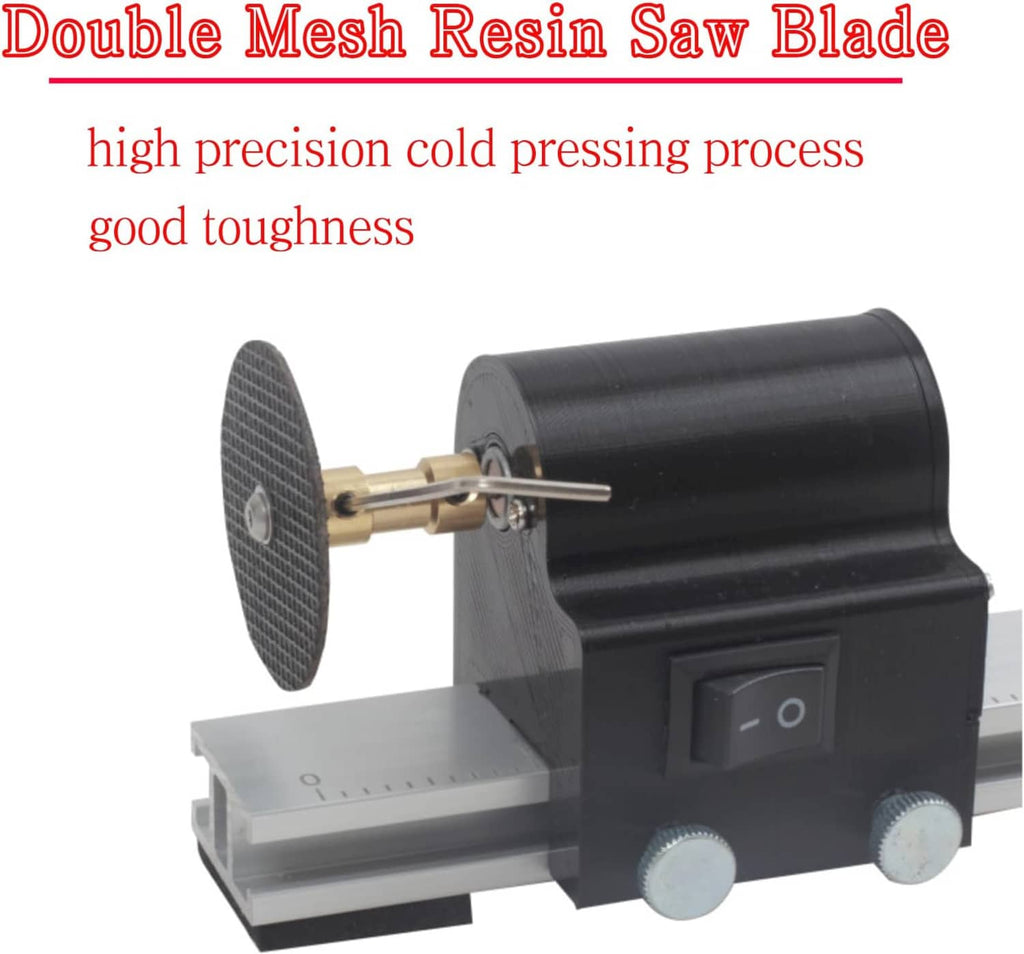 Arrow cutter saw with round black abrasive disc, metal guide rail, and power switch