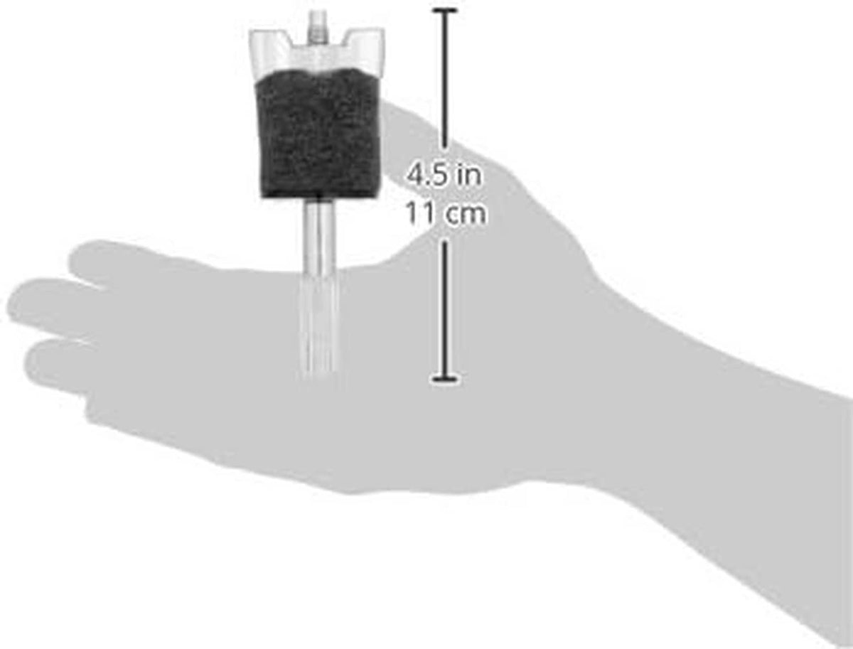 Mini cymbal stacker with felt pad on chrome post; top clamp arms