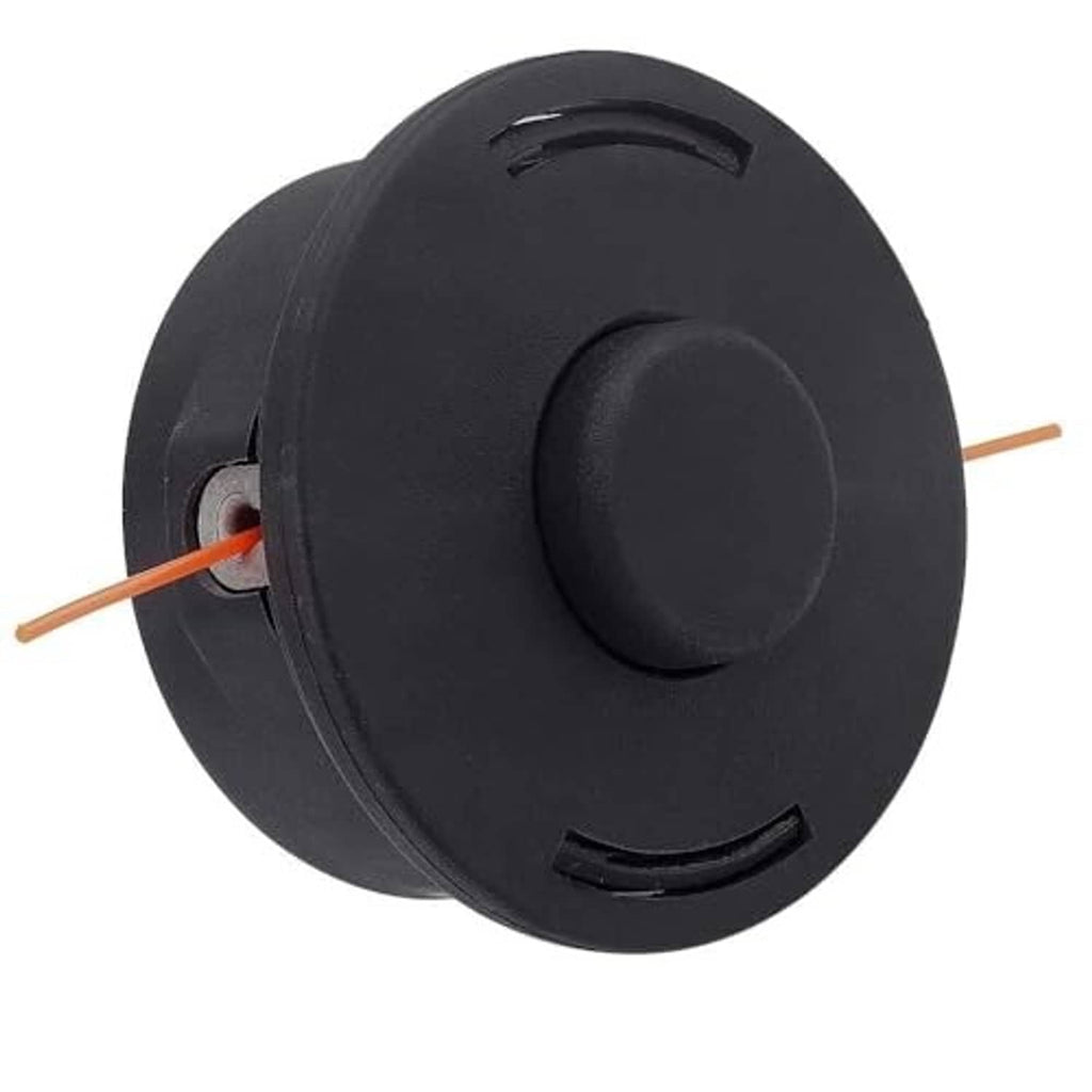 Black trimmer head with orange line and bump knob detail