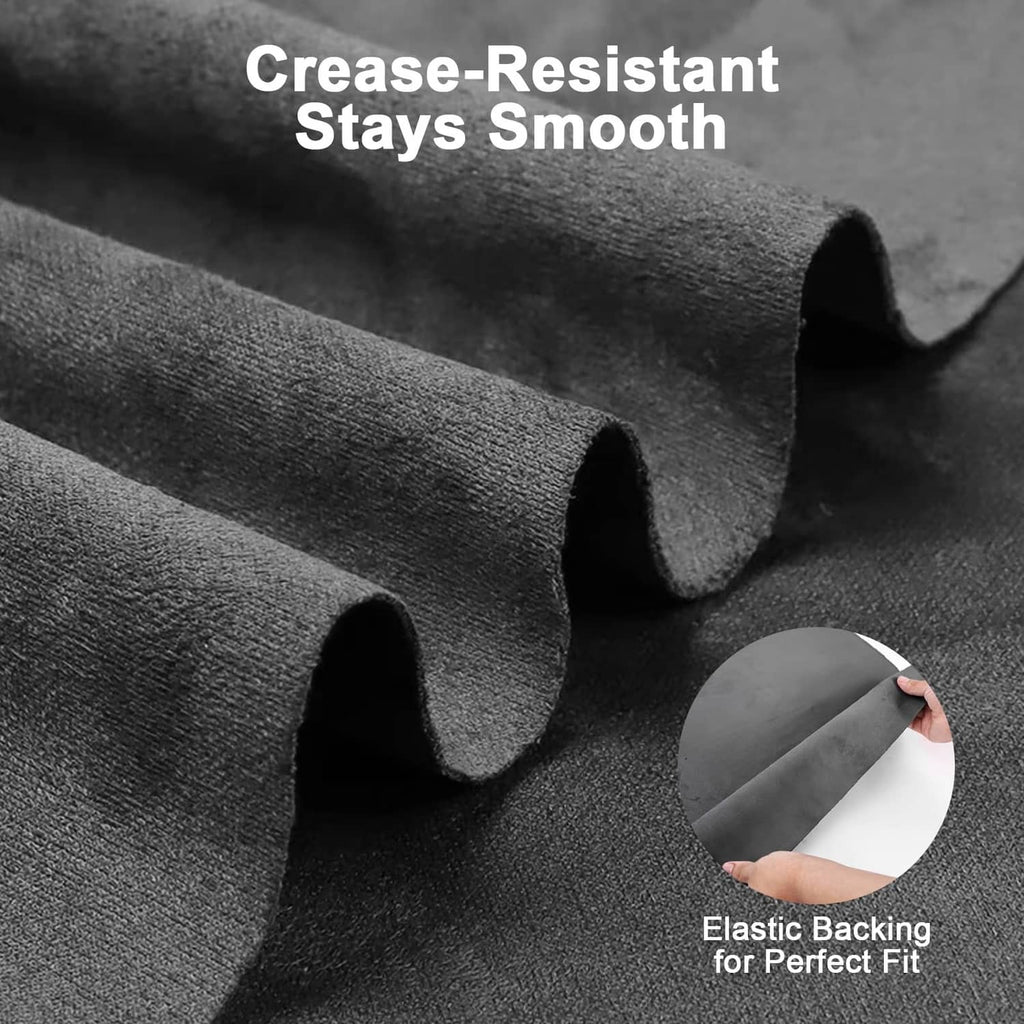 Textured suede-like fabric wrap with elastic backing opening