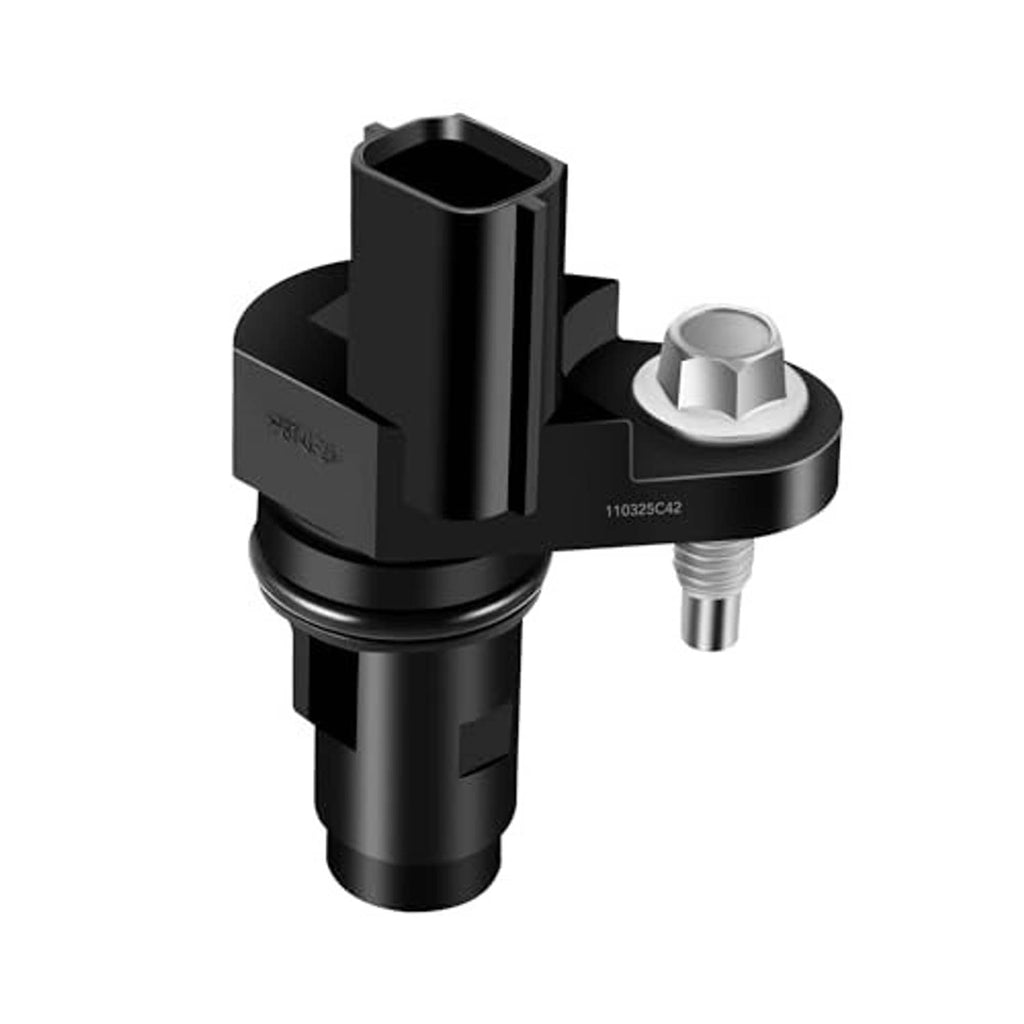 Black crankshaft position sensor with side electrical connector and metal pin