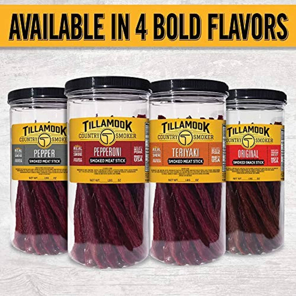 4-pack Tillamook Country Smoker smoked sausages jars, various flavors