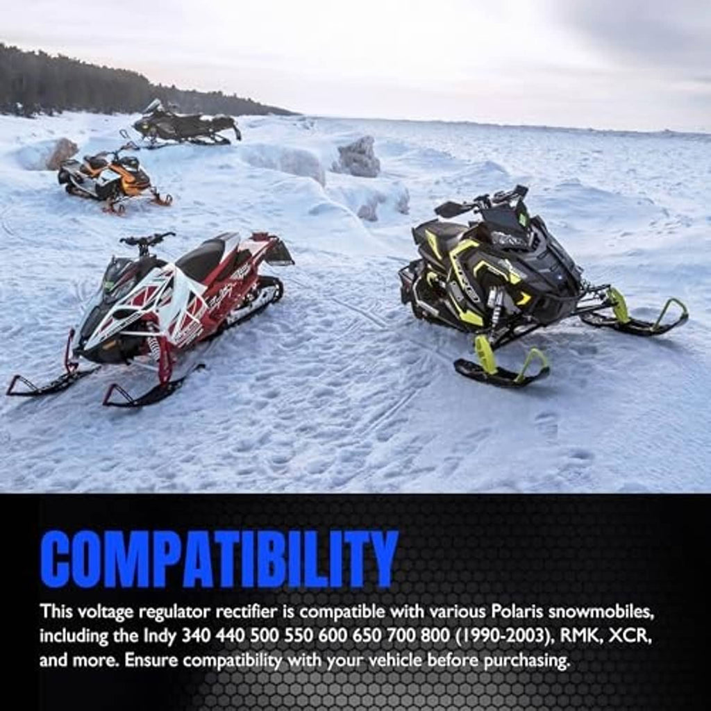 Voltage regulator rectifier compatibility graphic with no product unit shown