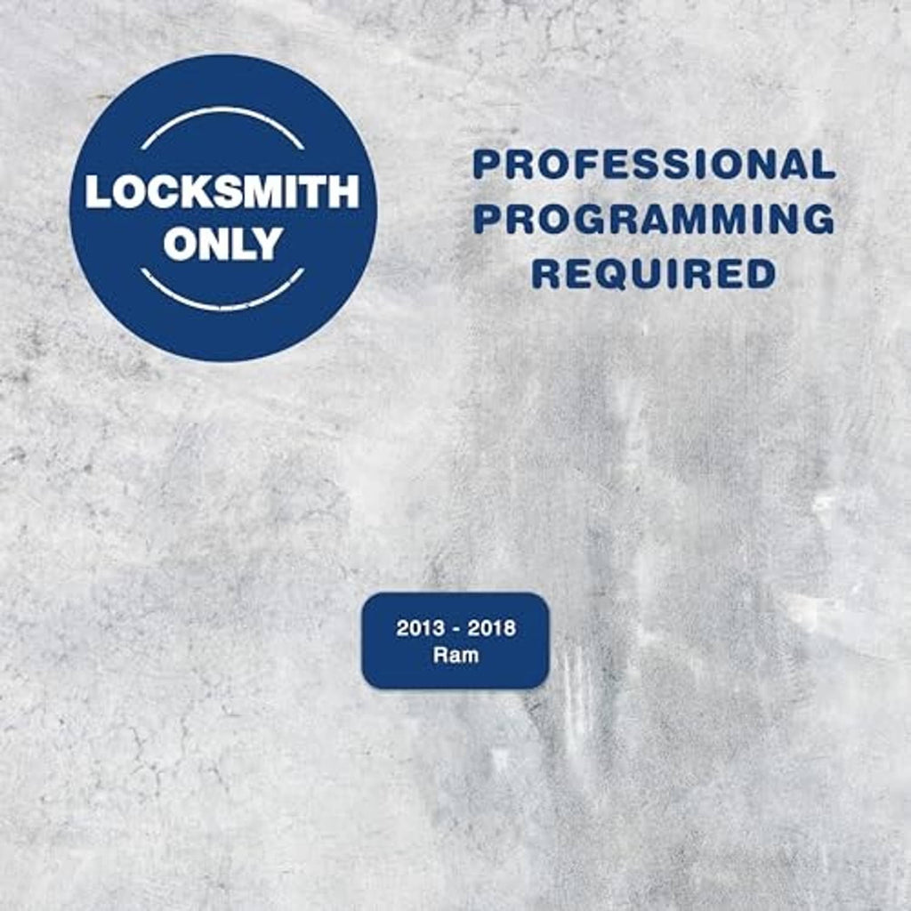 Professional programming only notice for 2013 to 2018 Ram