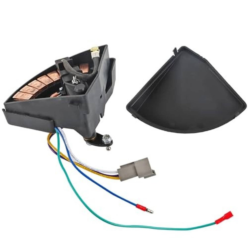 Golf cart wiper switch replacement with open black housing and separate black cover piece