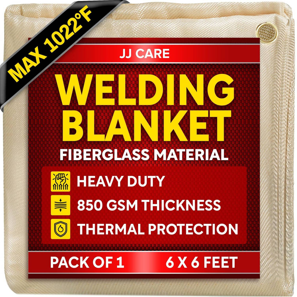 6 ft x 6 ft golden fiberglass welding blanket, boxed pack of 1