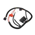 Dual electric fan wiring harness kit with black loom and electrical connectors
