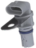 Gray engine crankshaft position sensor with black side connector and electrical plug