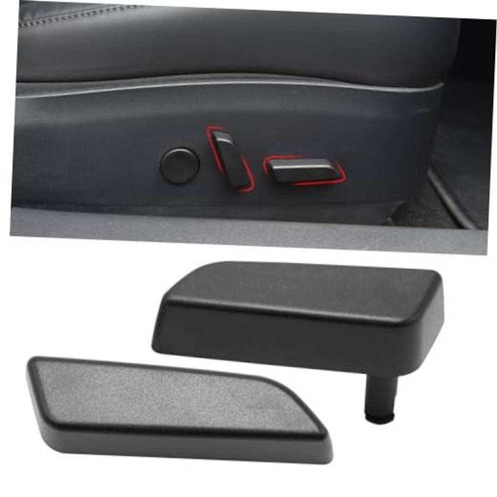 Black seat adjustment button cover pair for the right passenger seat control panel