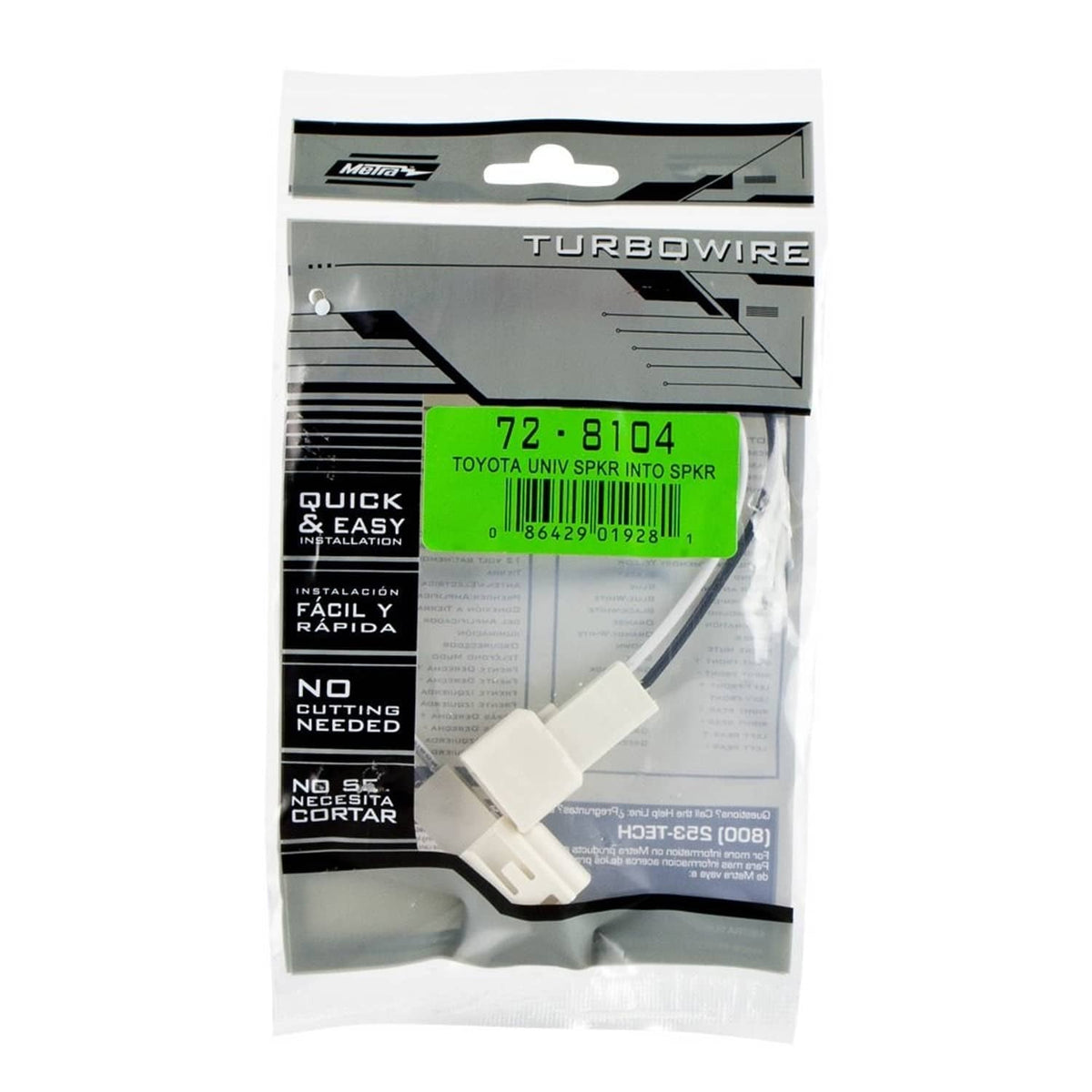TurboWire 72-8104 Toyota speaker wire connector kit, no cutting needed