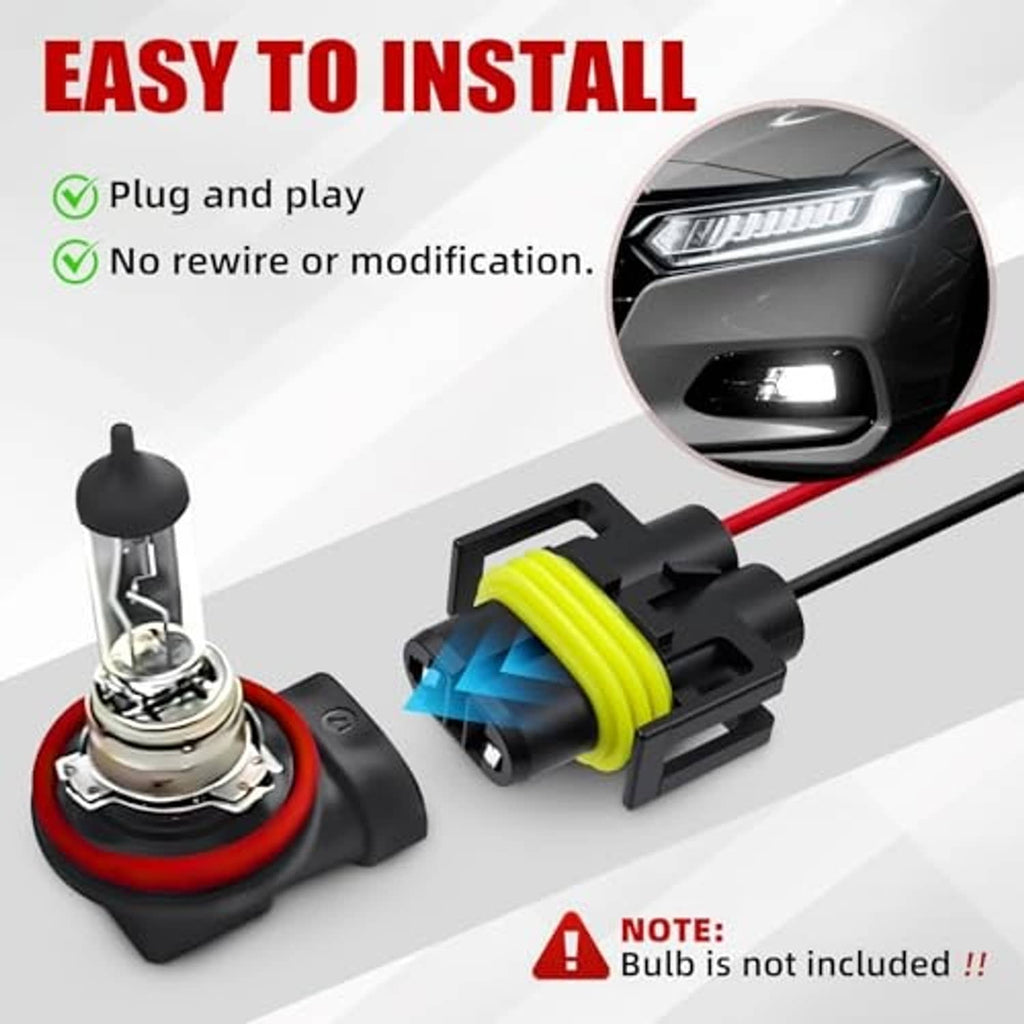 Female pigtail wiring harness with yellow-ring plug and red/black leads