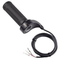 Black twist throttle grip with 3-wire harness, 7/8 in 22 mm replacement set