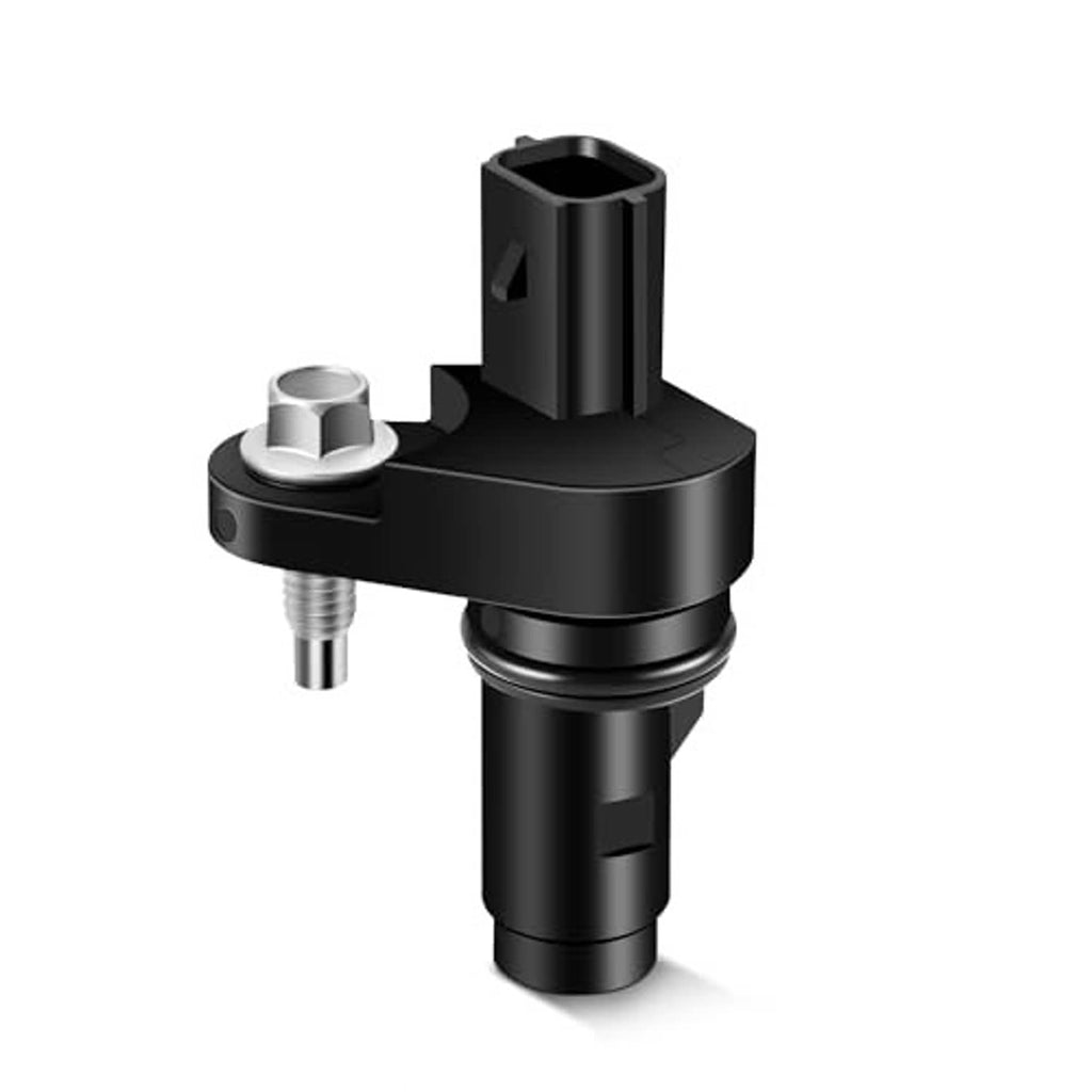 Black crankshaft position sensor with top connector and threaded mounting shaft