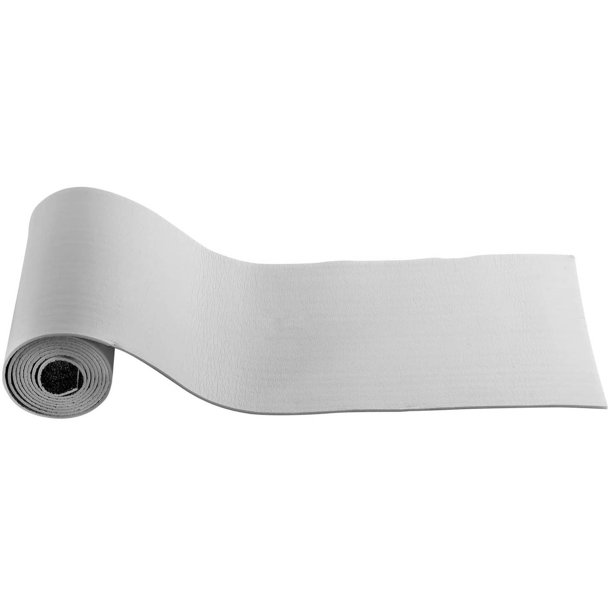 Reflective insulation roll with smooth silver foil sheet and rolled edge