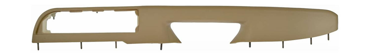 Beige door armrest repair trim panel with inner ridges and mounting clips