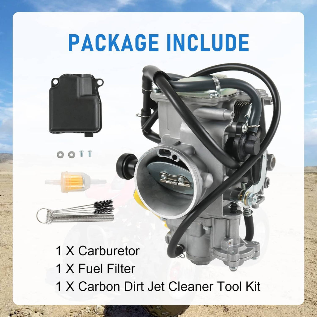 Carburetor kit with fuel filter and dirt jet cleaner tool kit