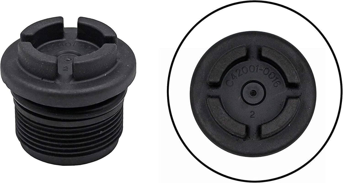 Thermal regulator kit: black threaded housing with rear access plate detail