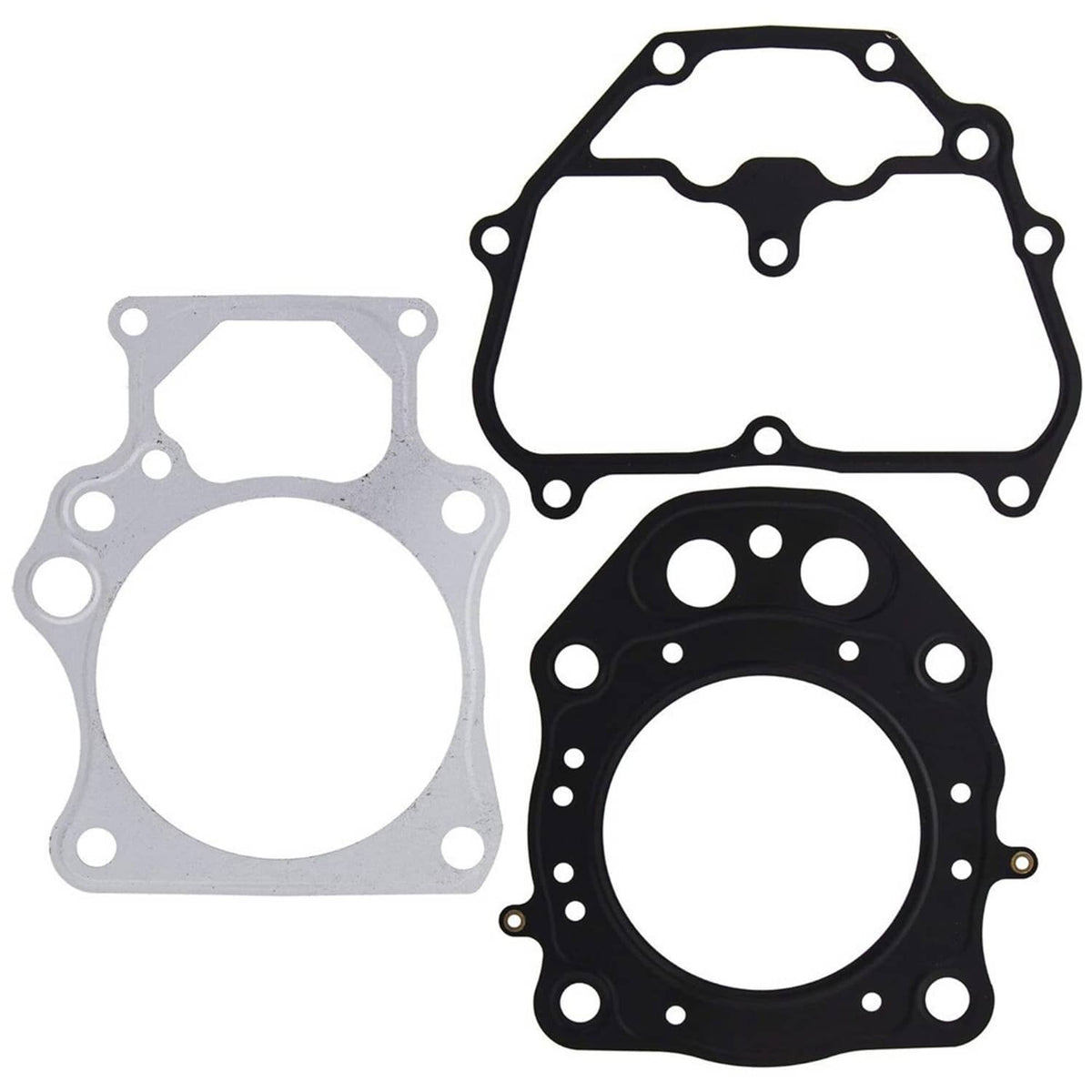 Cylinder piston gasket top end rebuild kit: cylinder gaskets in black and silver