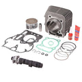 Cylinder piston gasket kit components with cylinder block, piston, rings, seals, gaskets