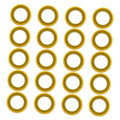 Yellow gearbox drain plug seal rings, 20-pack set