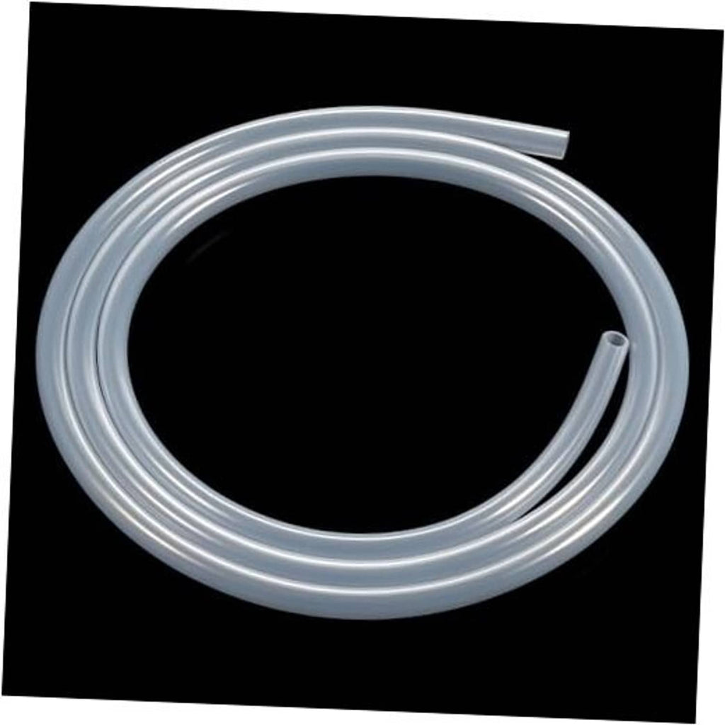 Flexible transparent silicone tubing coil, light gray color, small hose length
