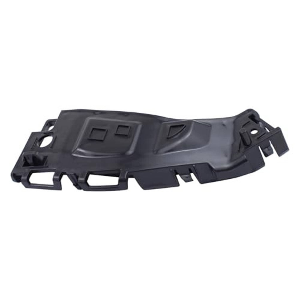 Dark gray bumper cover support rail with molded squares, trim channel, and side brackets